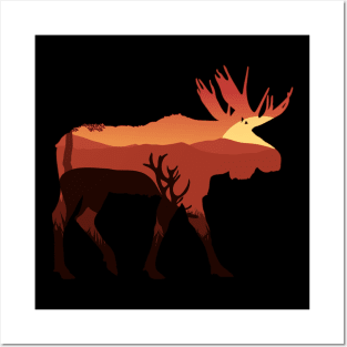 Moose Posters and Art